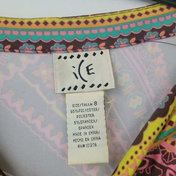 ECI Multi Colored Dress Size 8 - Picture 6 of 9